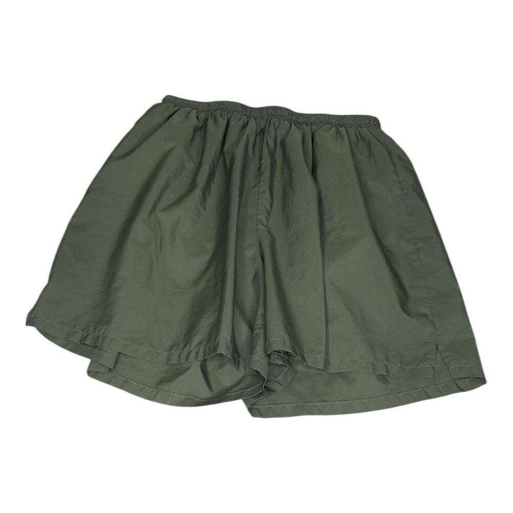 Soffe Men's 5 Inch Green Athletic Gym Shorts Elastic Waist Casual Size L…